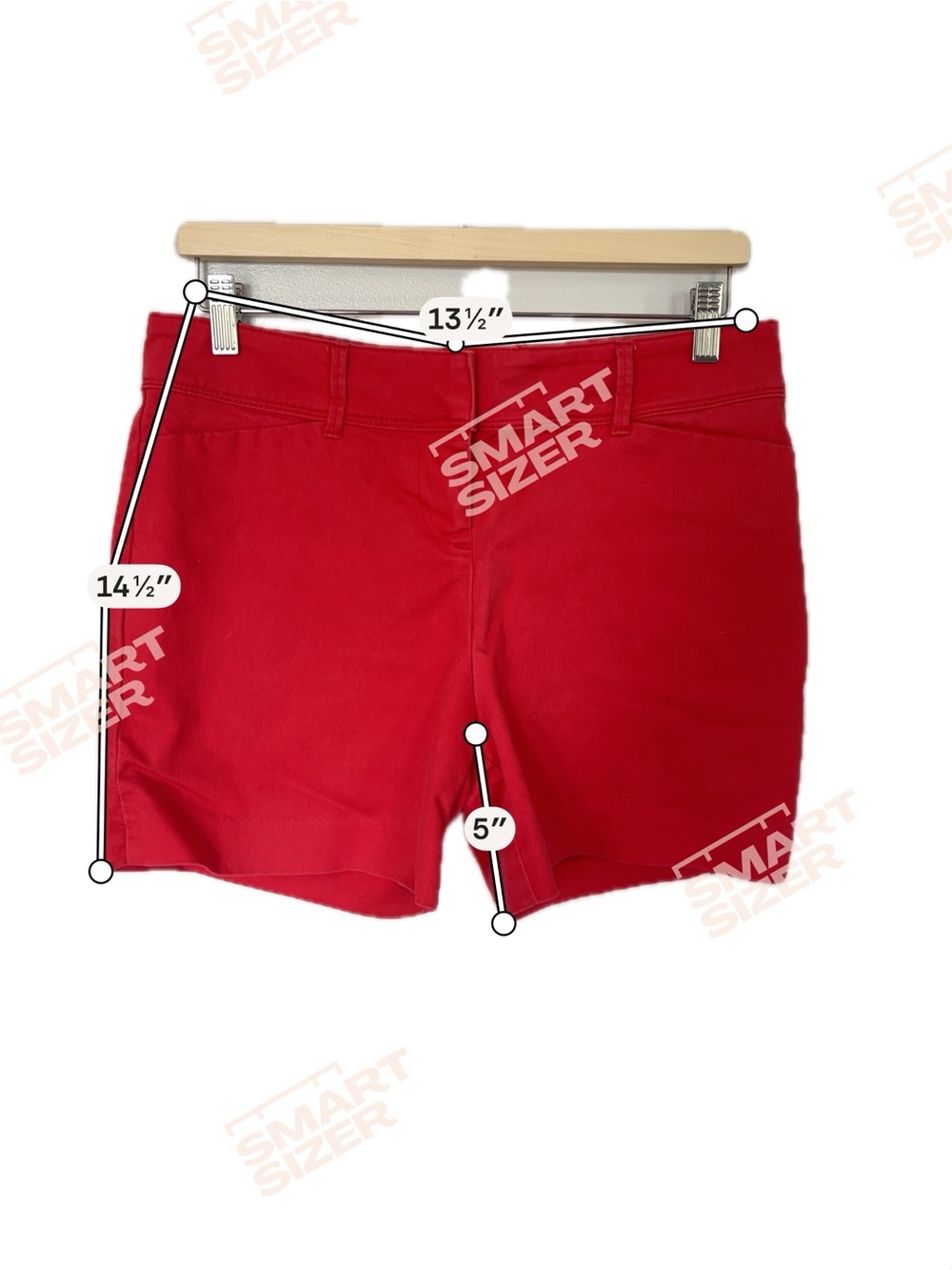 The Limited High-Waist Red Women's Shorts - Picture 2 of 5